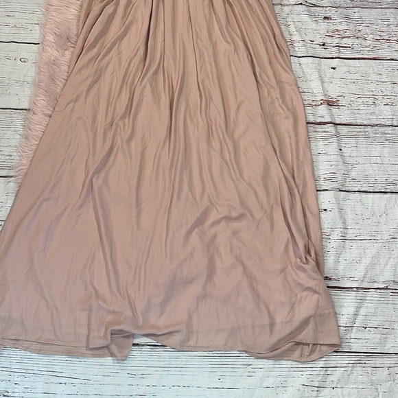 NWT Show Me Your Mumu Michelle Flutter Maxi in Dusty Blush Crisp Pink - Picture 11 of 12